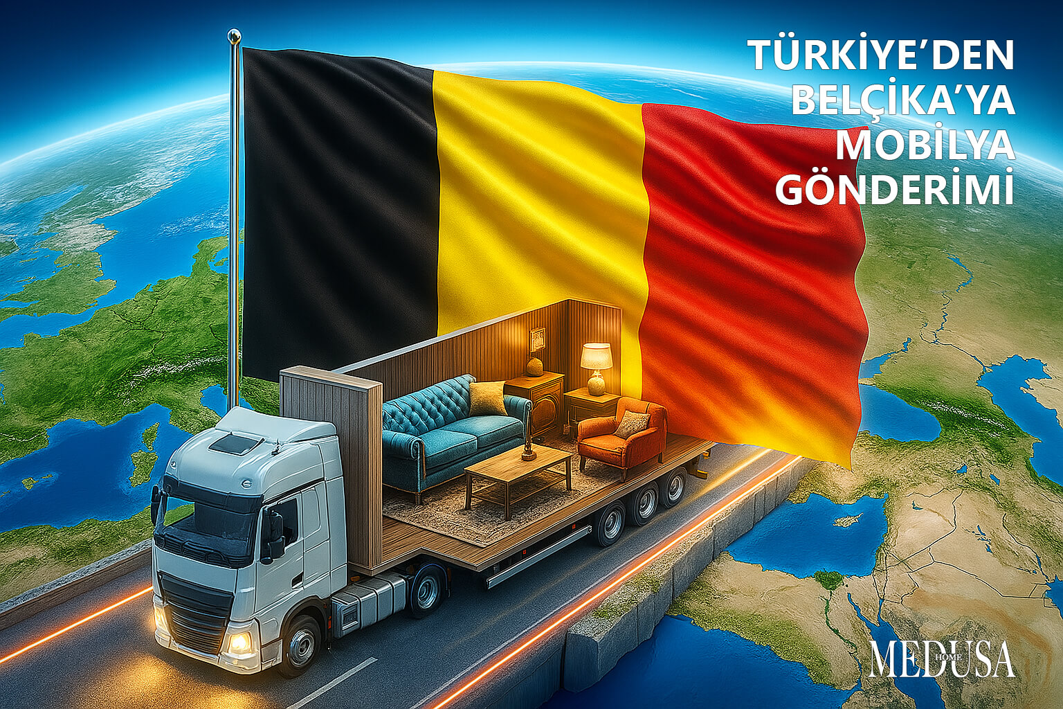 🚚 Türkiye'den Belçika'ya Mobilya Gönderimi | Medusa Home Mobilya 🚚