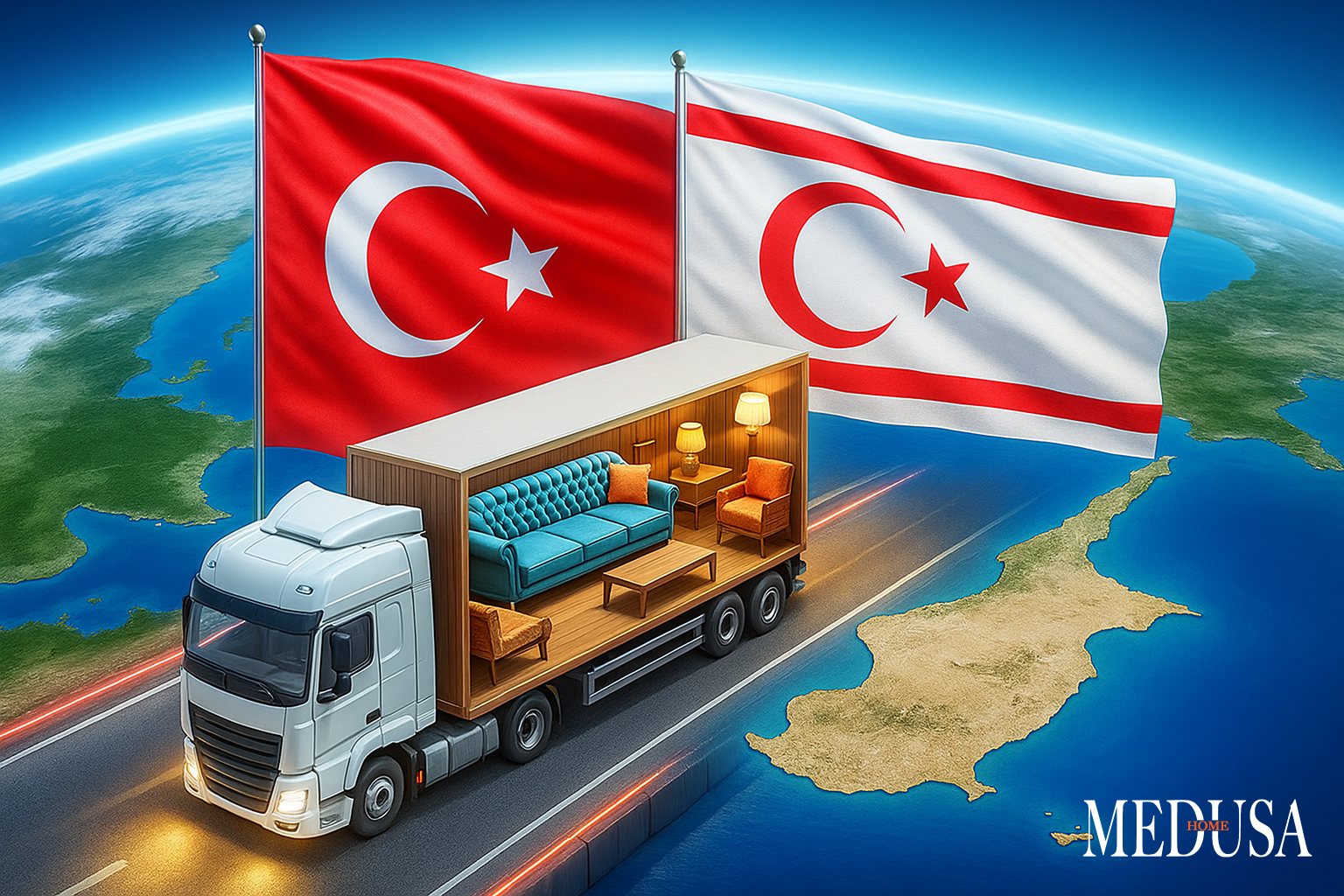 Türkiye'den Kıbrıs'a Mobilya Gönderimi