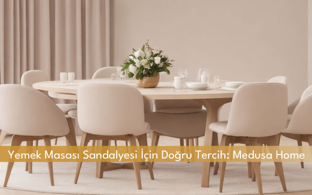 Yemek Masası Sandalyesi İçin Doğru Tercih Medusa Home