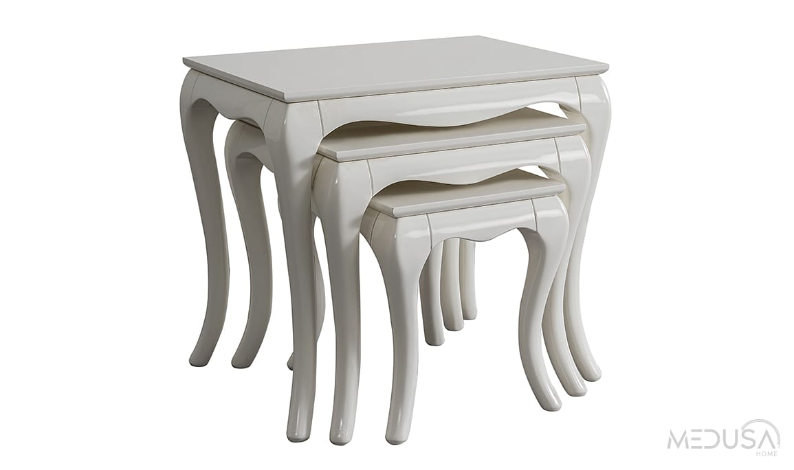 Medusa Home Mobilya - Art White Zigon Sehpa