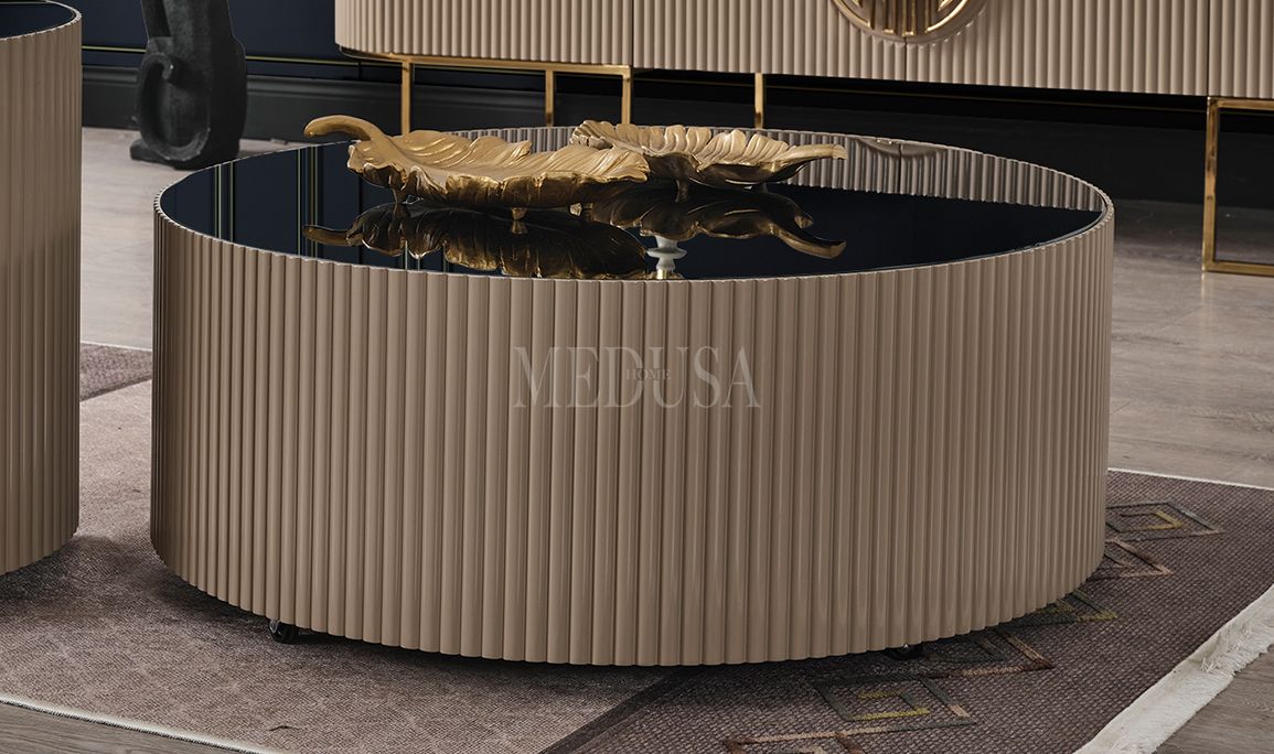 Medusa Home Mobilya - Guard Capuccino Gold Orta Sehpa