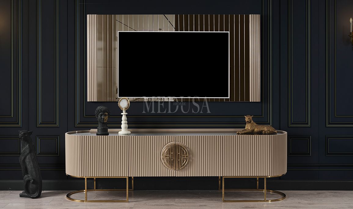 Medusa Home Mobilya - Guard Capuccino Gold Tv Ünitesi