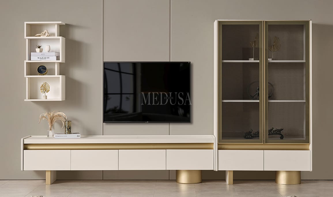 Medusa Home Mobilya - Riox Tv Ünitesi + Vitrin