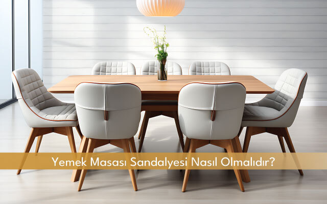 Yemek Masası Sandalyesi Nasıl Olmalıdır?